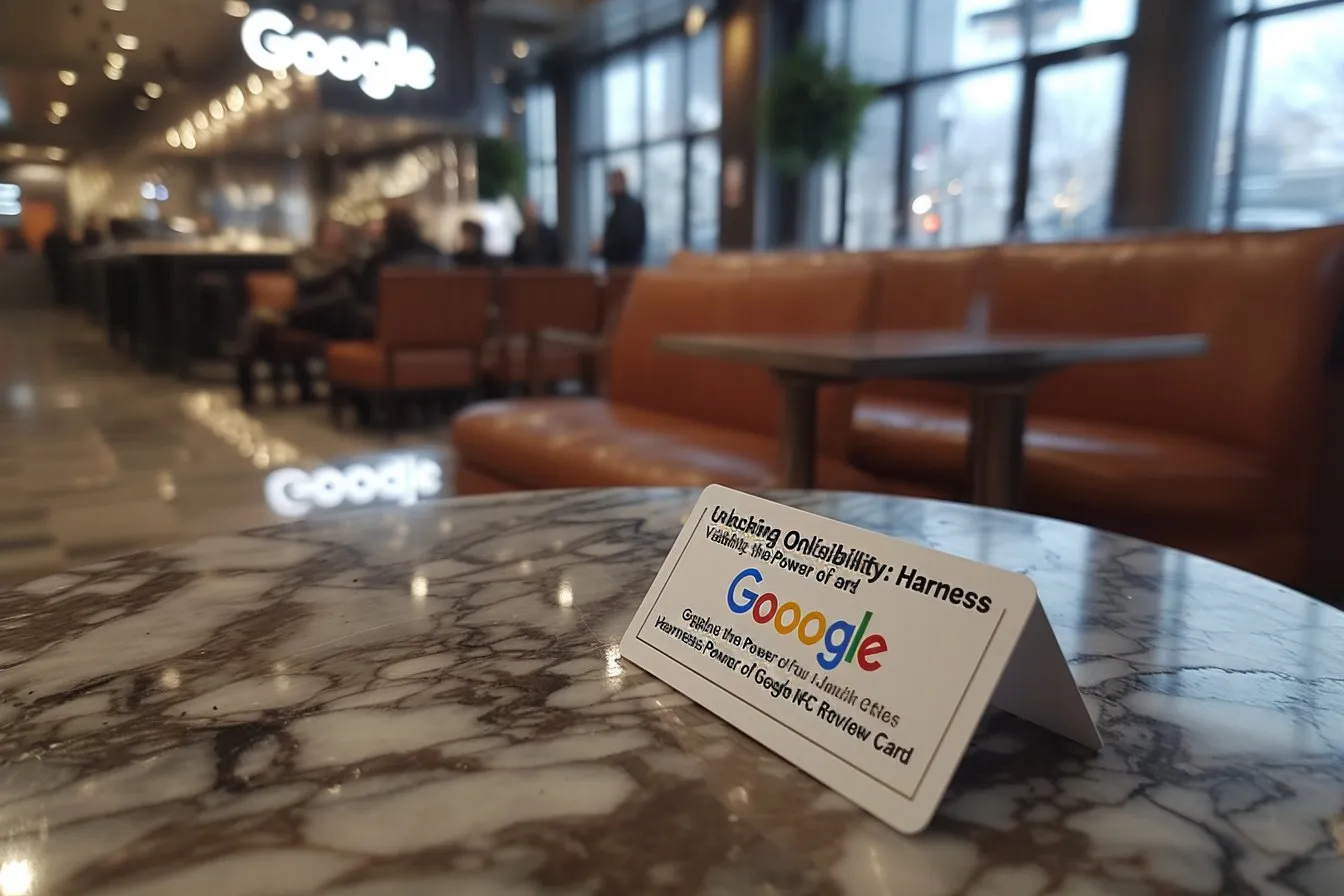 Optimisez votre visibilité en ligne avec la carte avis Google NFC